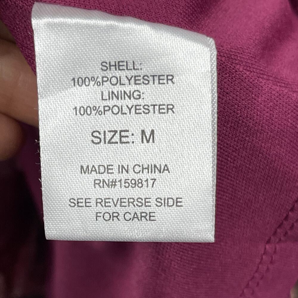 Altar'd State Sailor Tiered Maxi Dress Womens Medium Burgundy Floral Sequins - Picture 10 of 16